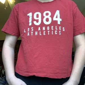 red brandy melville tee
